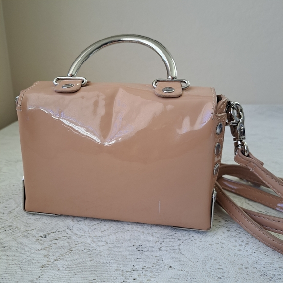 Cute Boxy Mini Bag Crossbody in Nude/Beige with Stud Accents Urban Outfitters - Picture 8 of 16